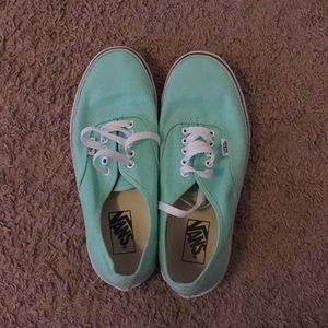Teal vans